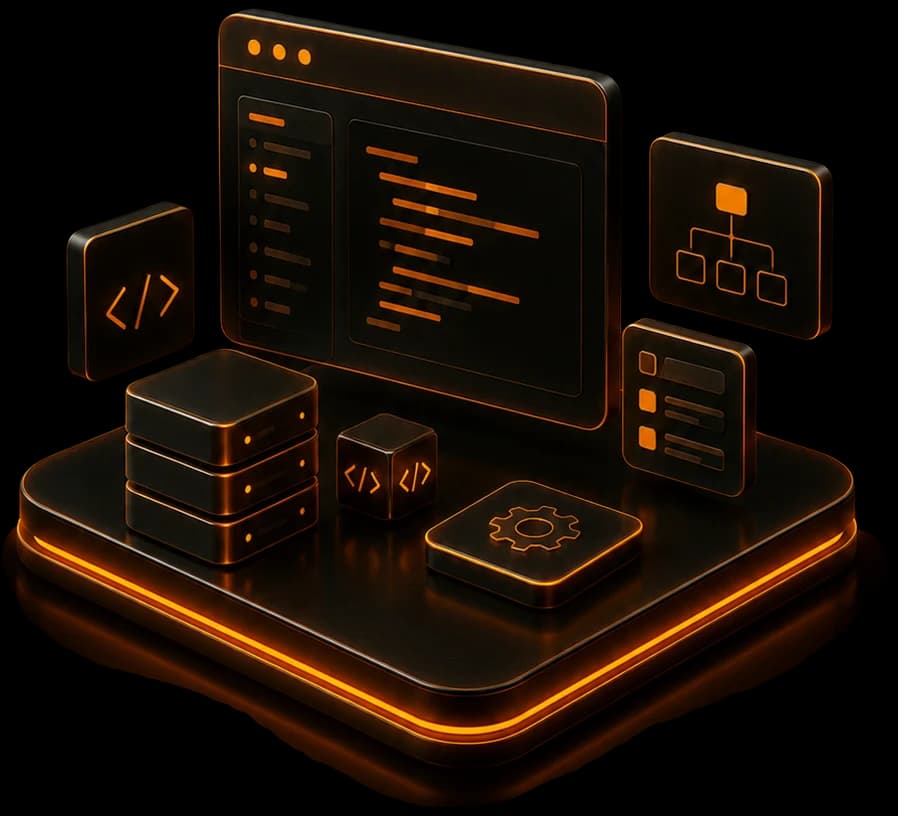 30 days full stack development illustration